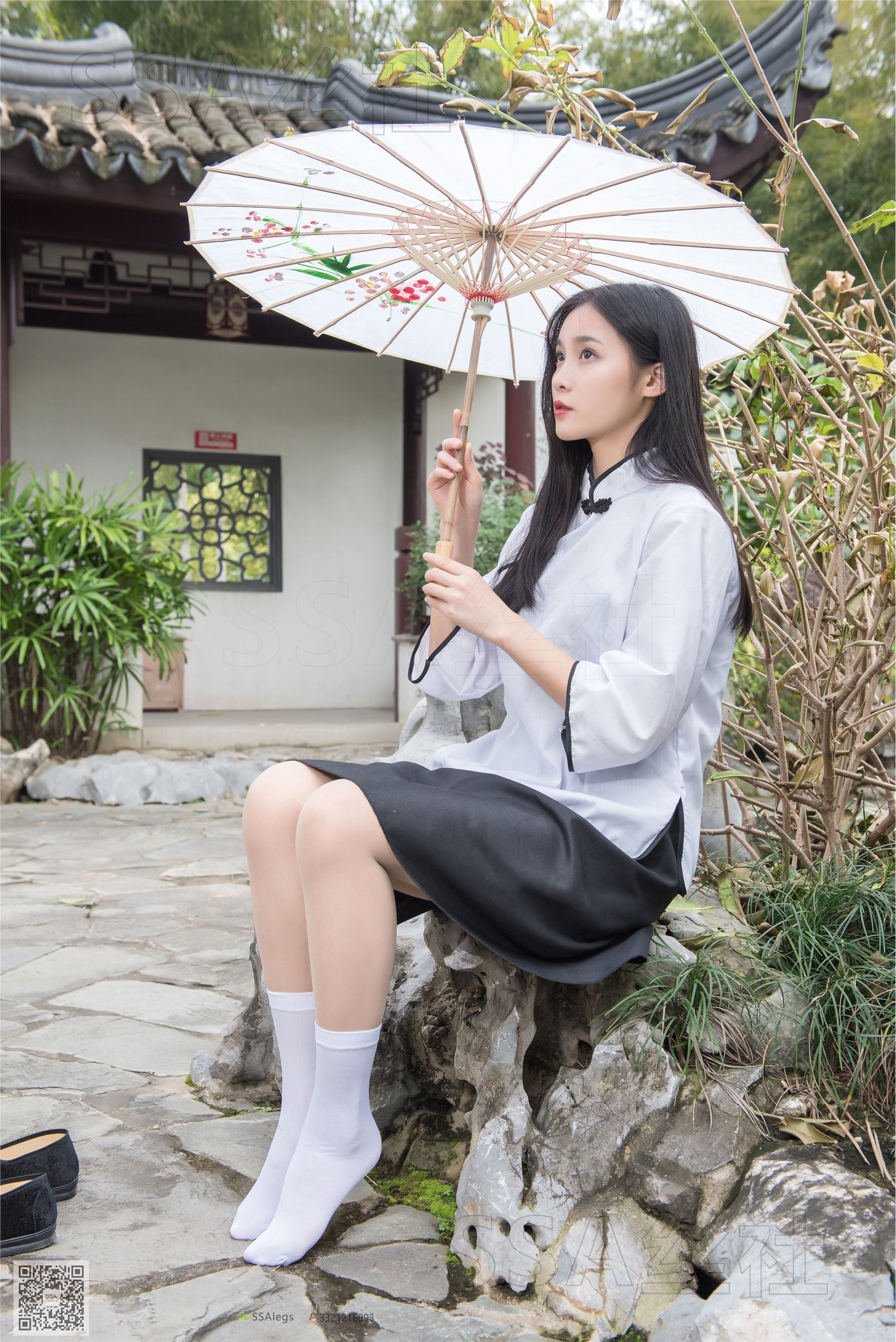 SSA丝社 超清写真 NO.068 君君 民国学妹肉丝白袜